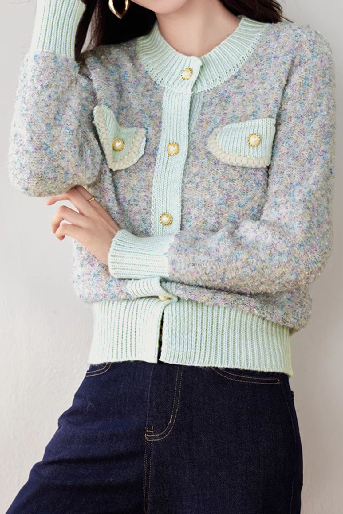 Exquisiter eleganter vielseitiger Strickcardigan