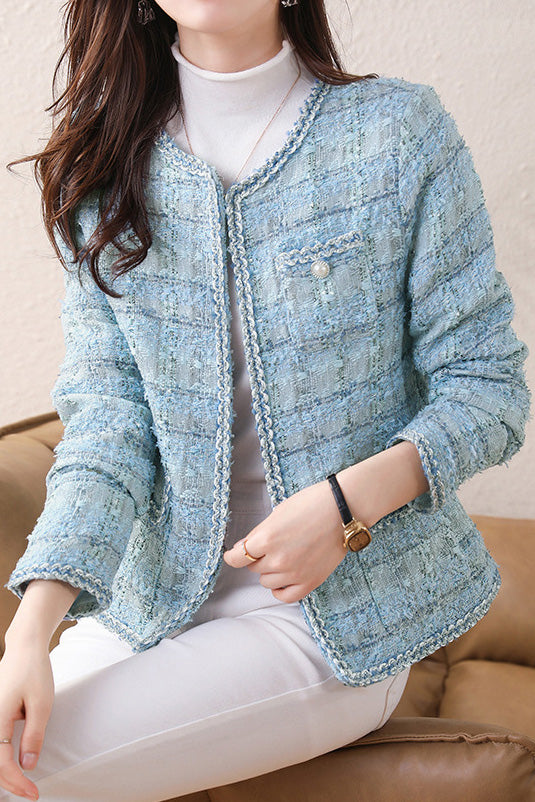 Eleganter vielseitiger Tweed-Mantel