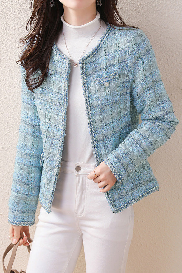 Eleganter vielseitiger Tweed-Mantel