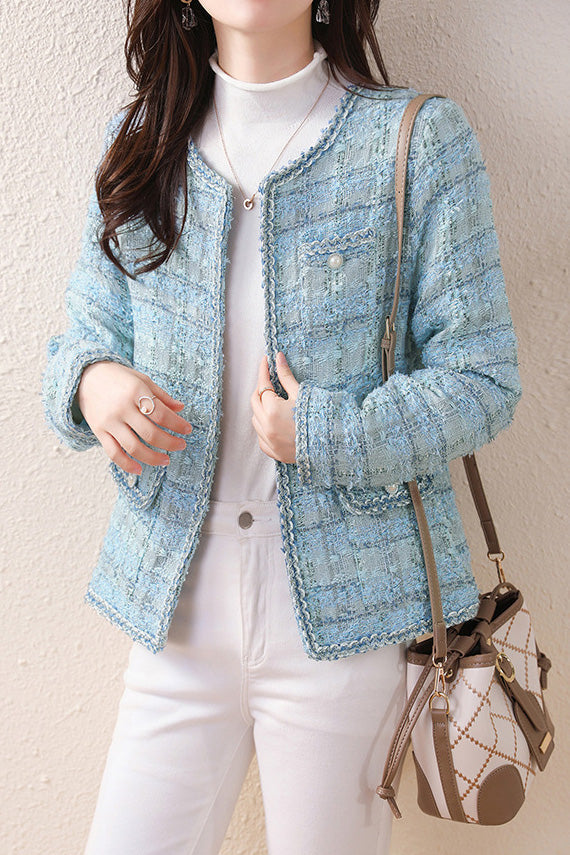 Eleganter vielseitiger Tweed-Mantel