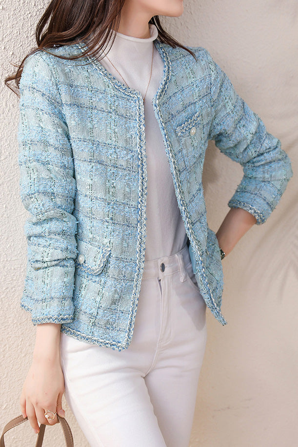 Eleganter vielseitiger Tweed-Mantel