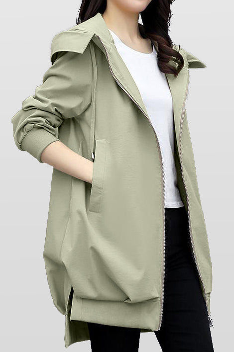 Lässiger vielseitiger Kapuzen-Trenchcoat