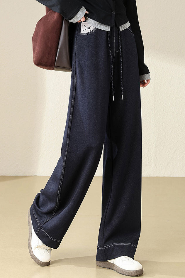 Lässige Mode Gerade Bein Denim-Hosen