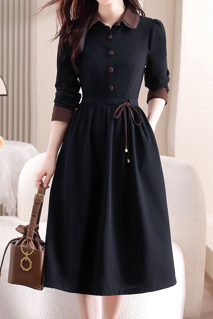 Elegantes tailliertes Kleid