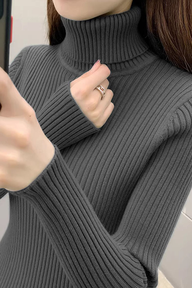 Minimalistischer warmer Hochkragen-Baselayer