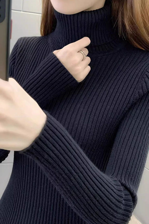 Minimalistischer warmer Hochkragen-Baselayer