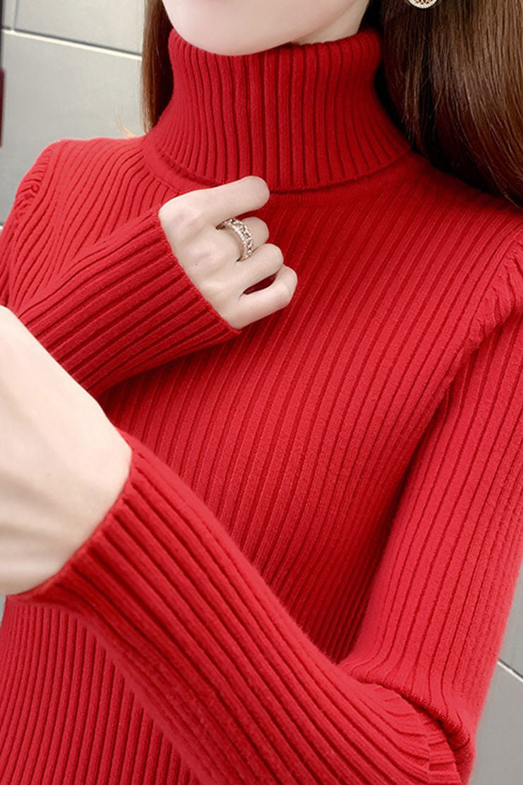 Minimalistischer warmer Hochkragen-Baselayer