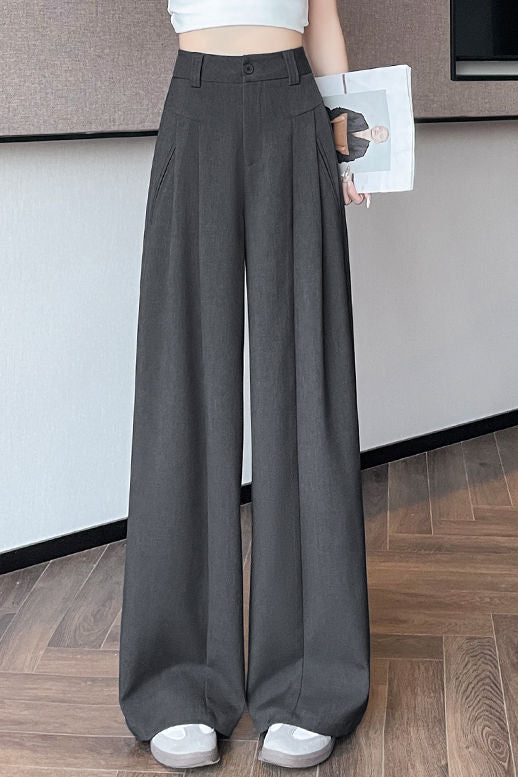 Lässige vielseitige plissierte weite Hose