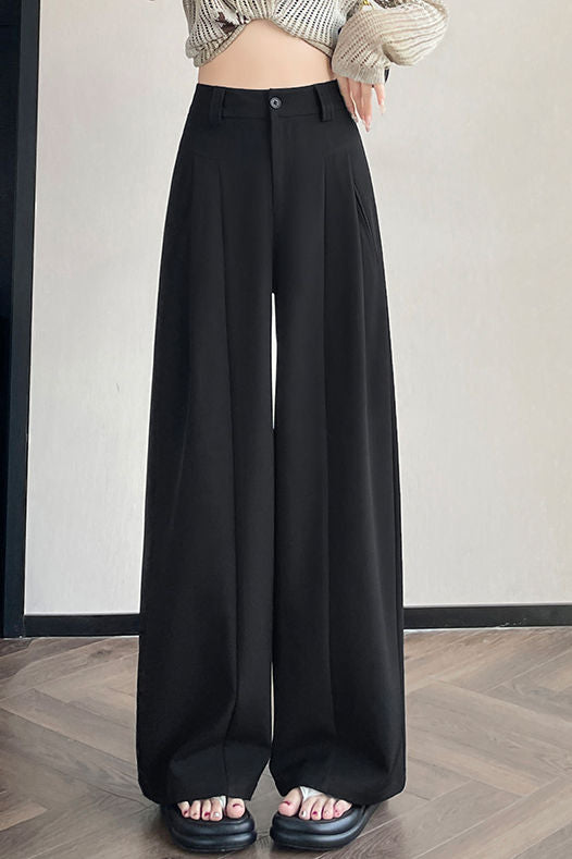 Lässige vielseitige plissierte weite Hose