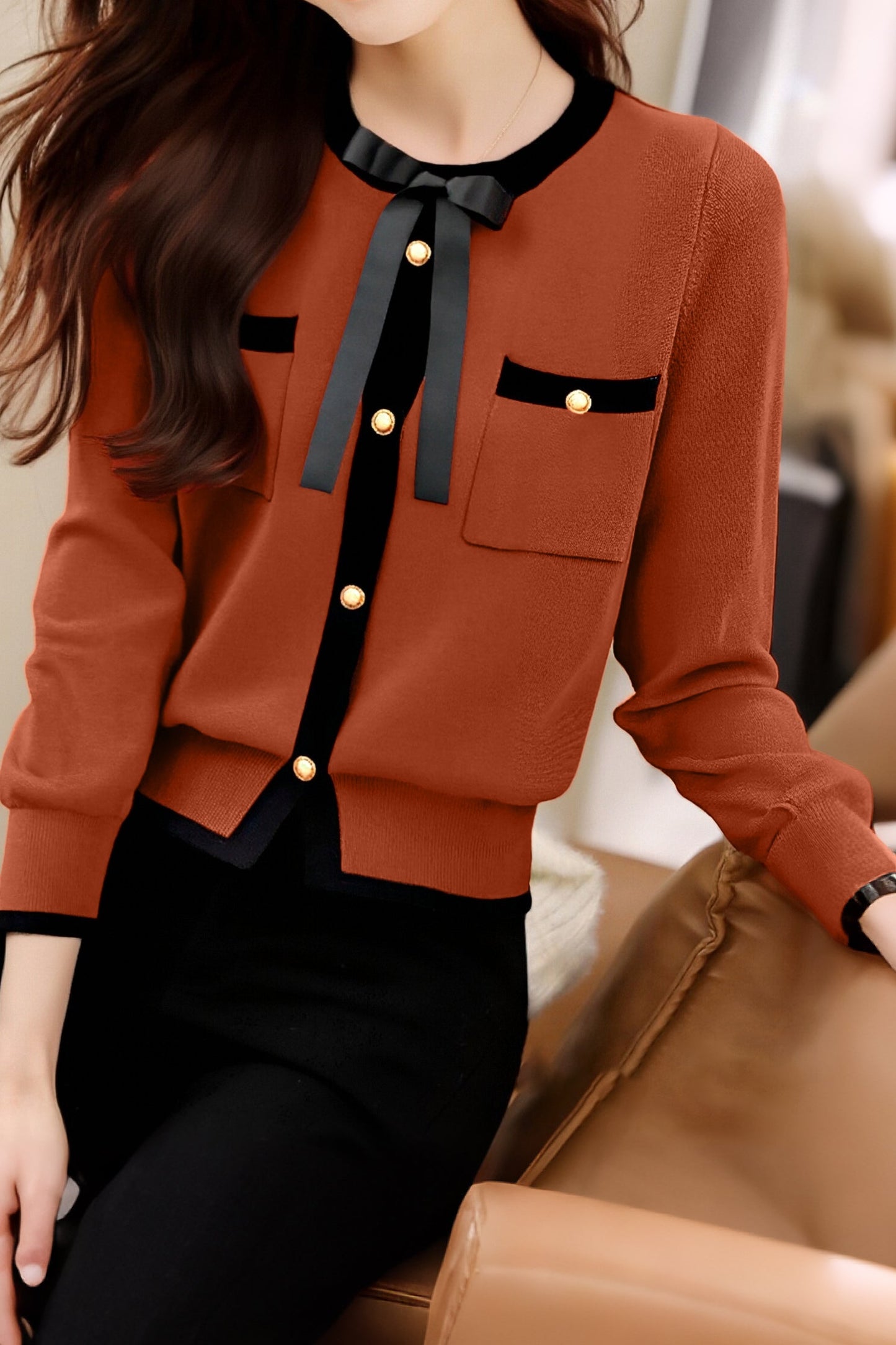 Lässiger vielseitiger Rundhals-Kapuzenpullover