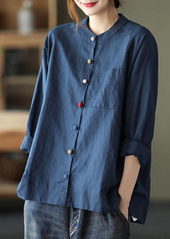 Moderne Weiße Lockere Patchwork Taschen Herbst Langarm Bluse Top