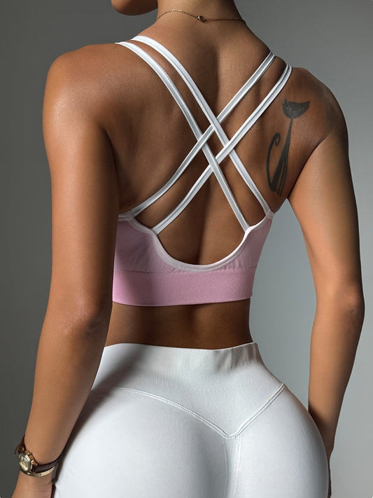 Damen Sexy Cross Back Sport-BHs
