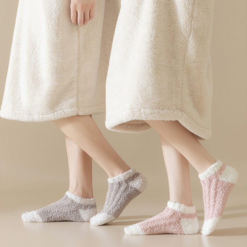 Warme Plüschsocken