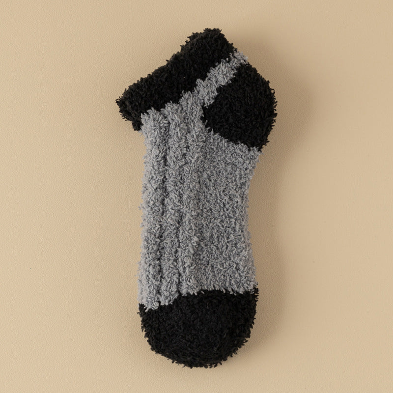 Warme Plüschsocken