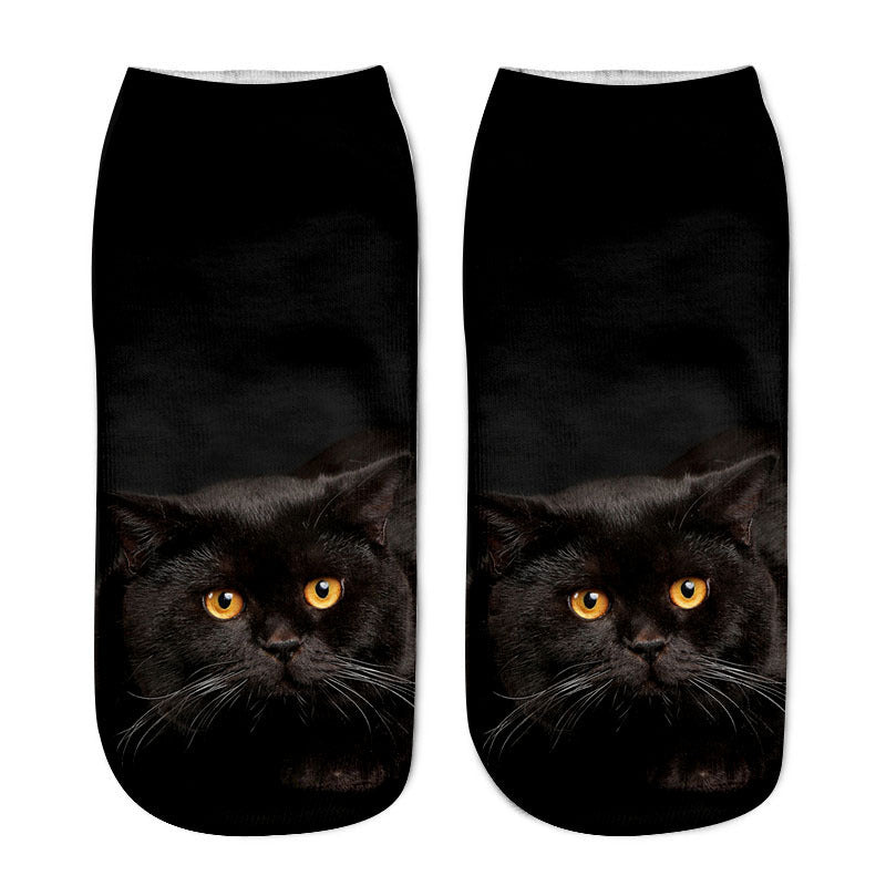 Kreative Katzenmuster-Socken