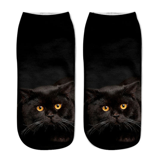 Kreative Katzenmuster-Socken