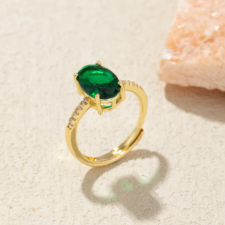 Mondsteinring – Ovaler Schliff natürlicher Mondstein