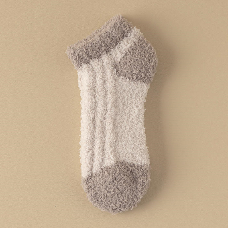 Warme Plüschsocken