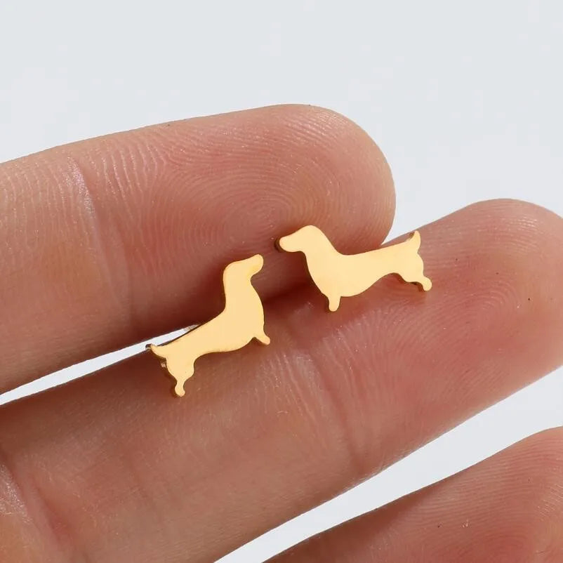 Dachshund Stud Ohrringe