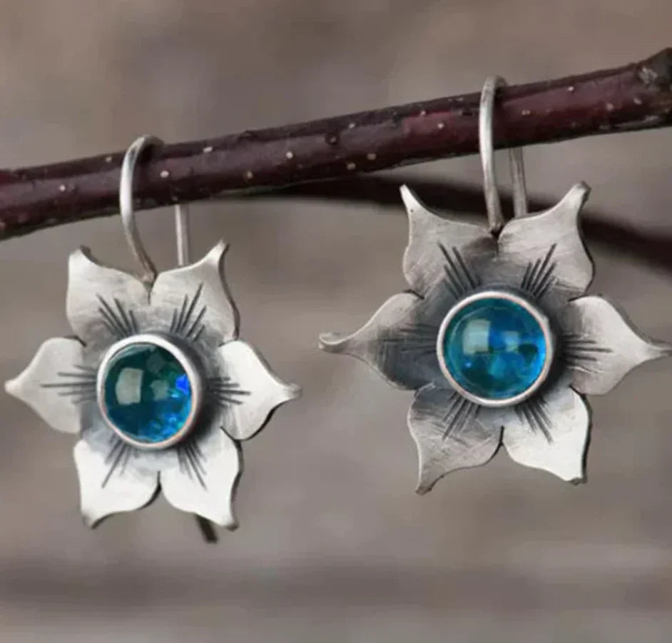 Vintage Blumenohrringe