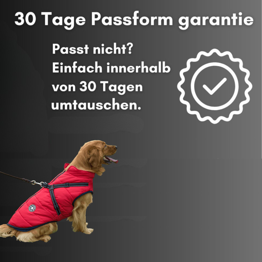 Wasserdichte Winterjacke mit integriertem Geschirr