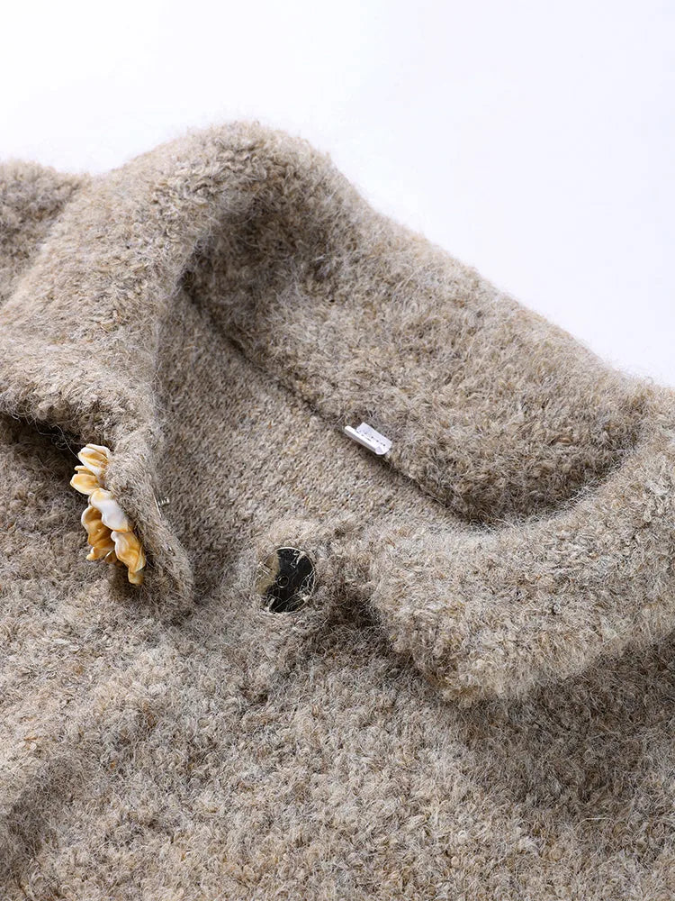 Wolljacke mit strukturiertem Knopf in Wien