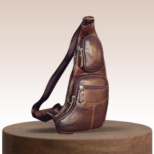 Beckett | Vintage Leder Brusttasche