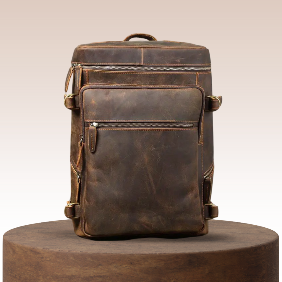 Hawthorne | Vintage-Leder-Laptop-Satteltasche & Reise-Rucksack