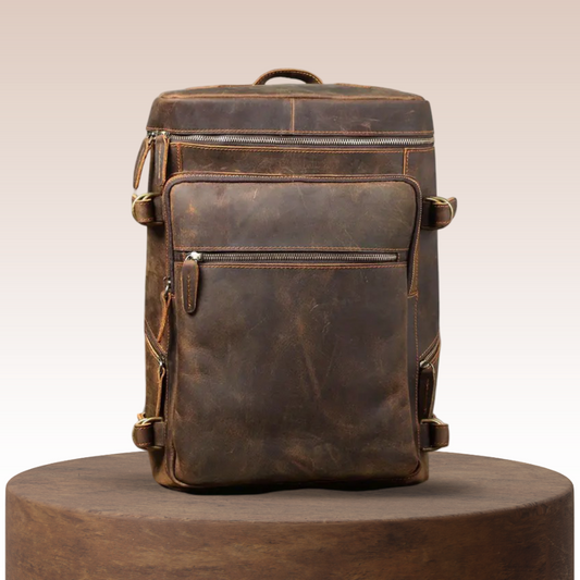 Hawthorne | Vintage-Leder-Laptop-Satteltasche & Reise-Rucksack