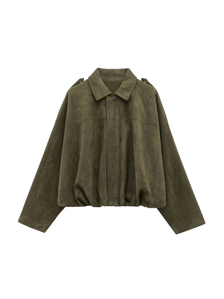 Maribel Weiches Wildleder Bomber