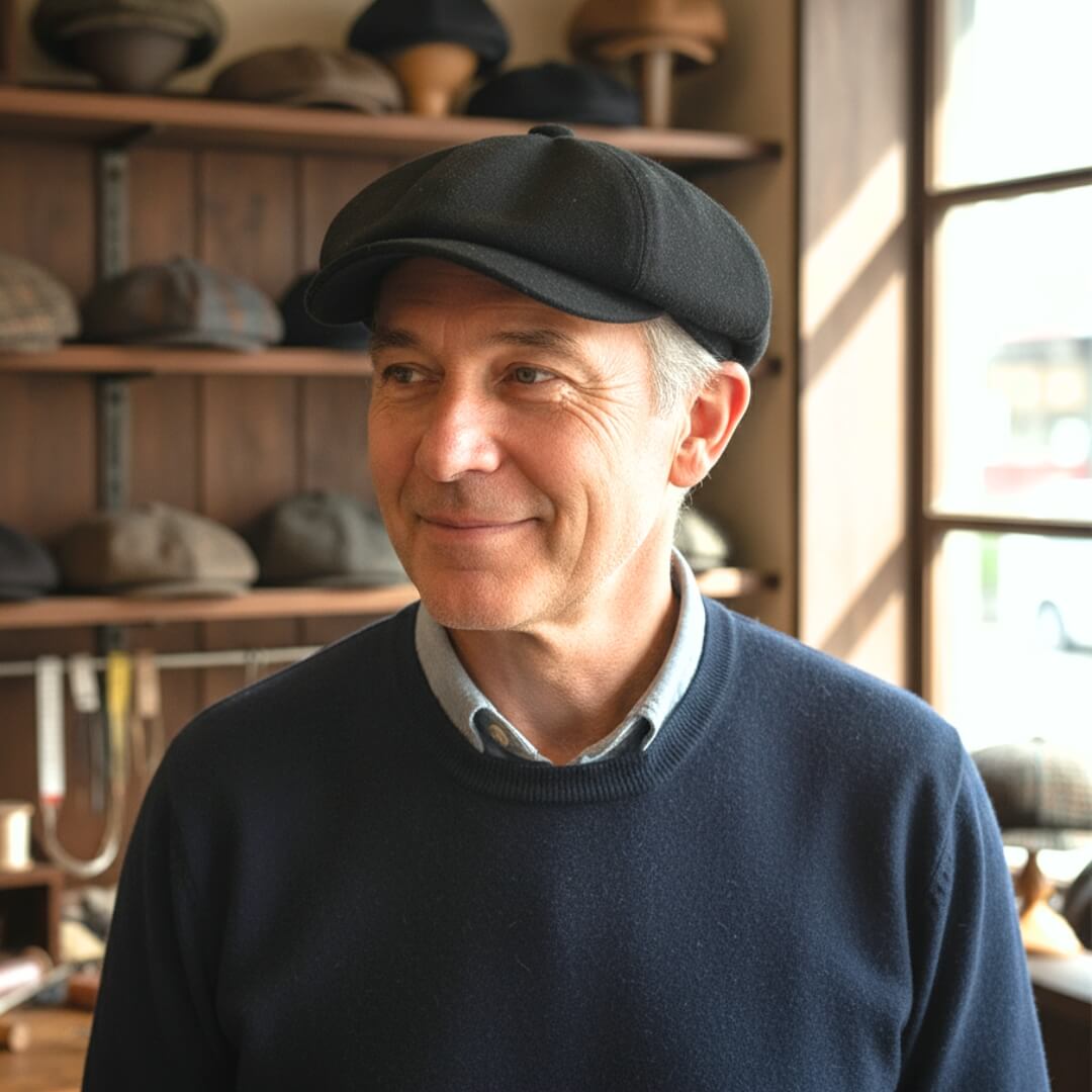 Baumwoll-Twill Newsboy Cap | MEMPHIS