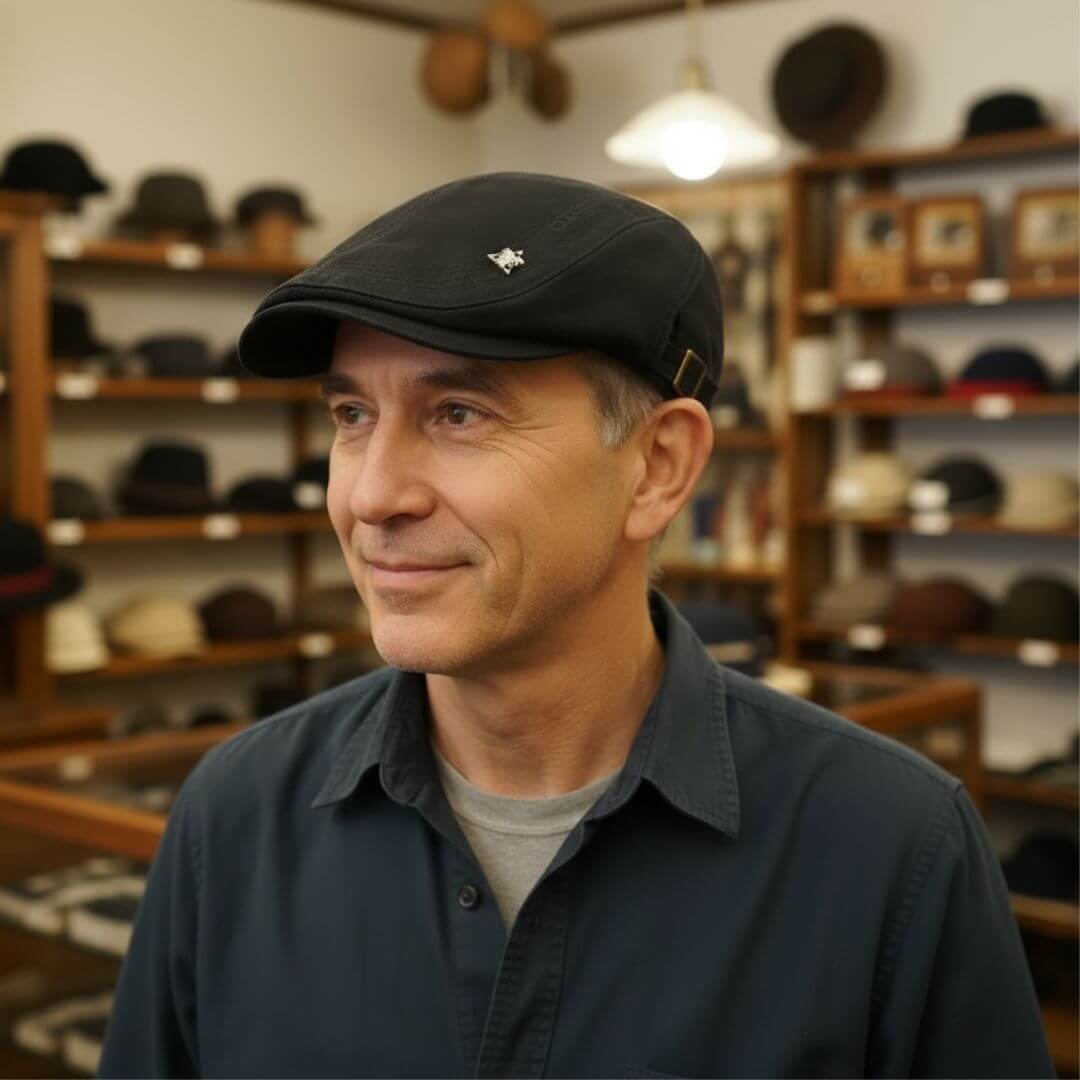 Strukturierte Baumwoll-Flat Cap | MINNEAPOLIS