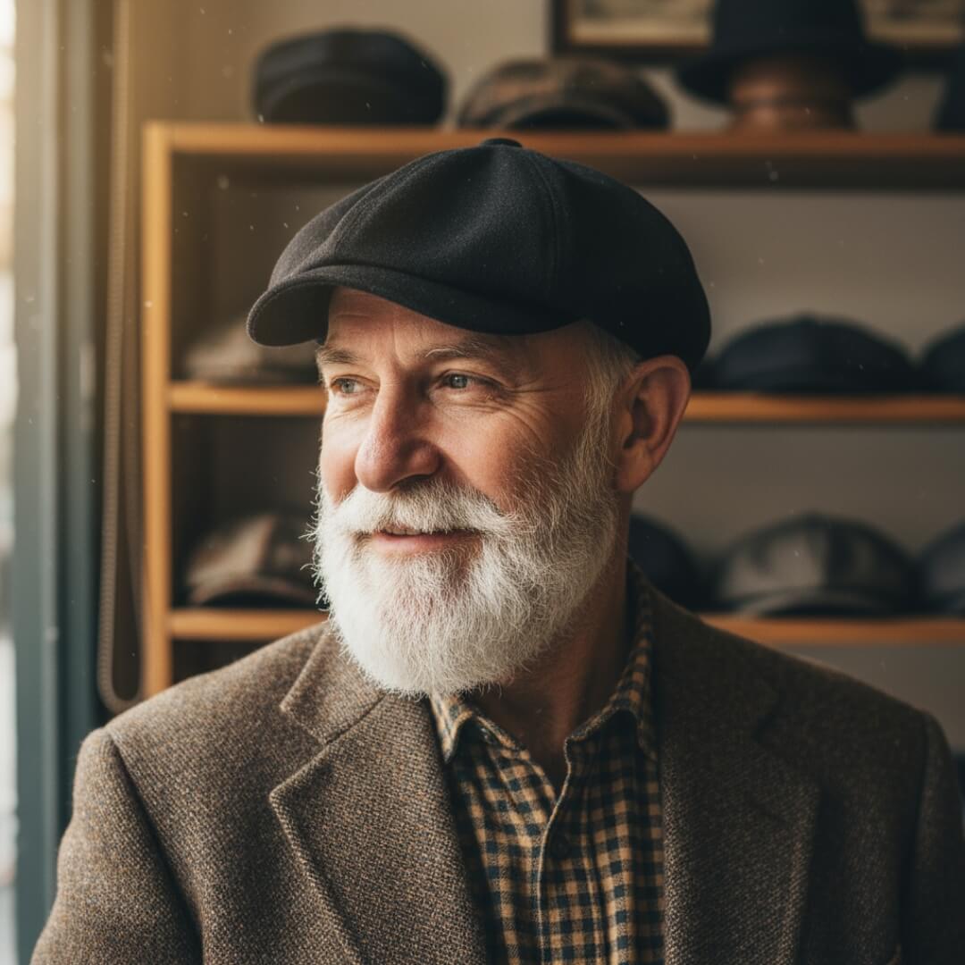 Woven Tweed Newsboy Cap | OSLO