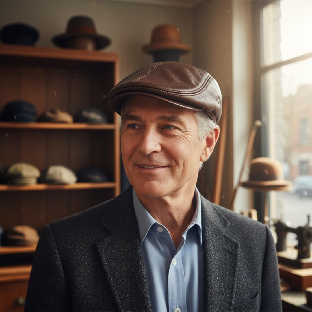 Leder Ivy Cap | TURIN