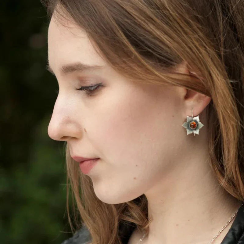 Vintage Blumenohrringe