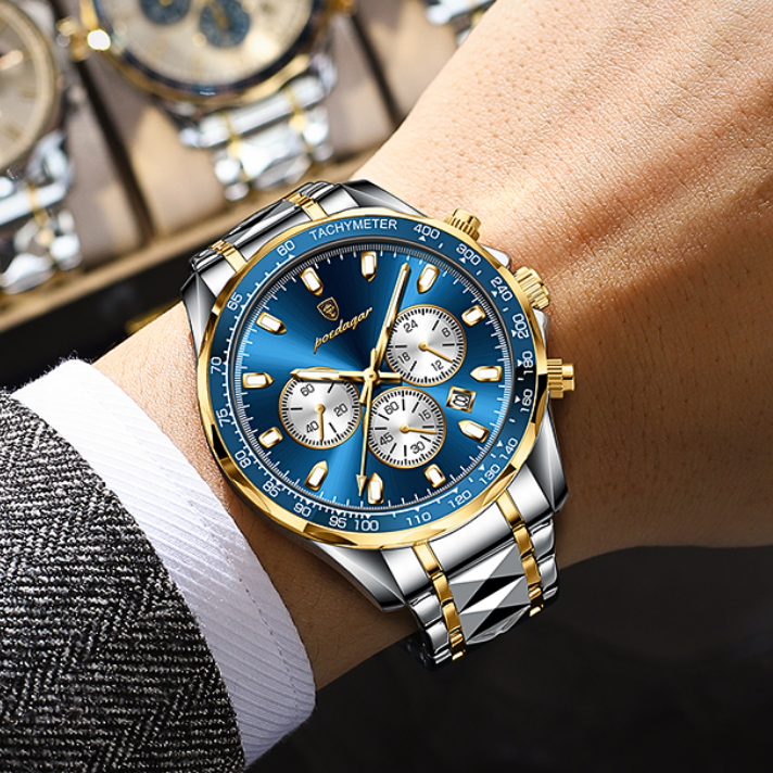 Zane | Elegante Sportuhr mit Chronographen | 44,5 mm