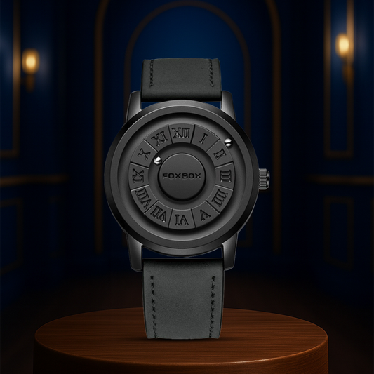 Max | Herren Stylische Armbanduhr mit schwarzem Zifferblatt | 42mm