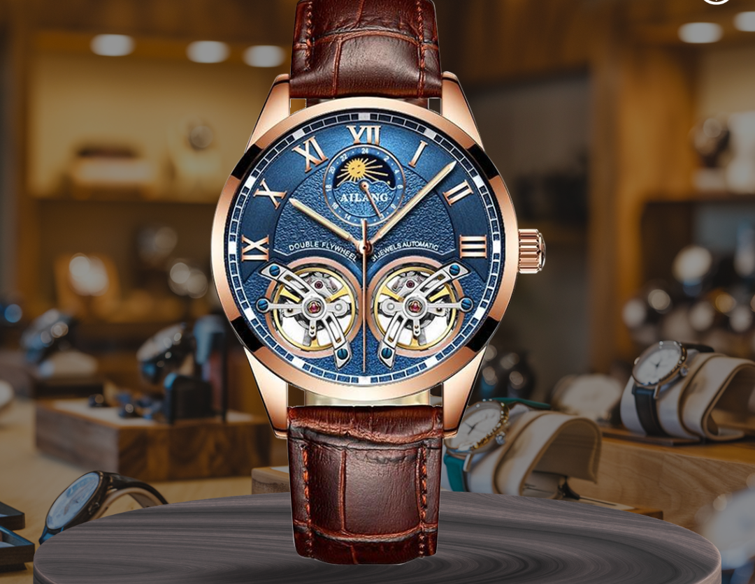 Alexander | Himmlisches Doppeltourbillon-Uhrenstück | 41mm