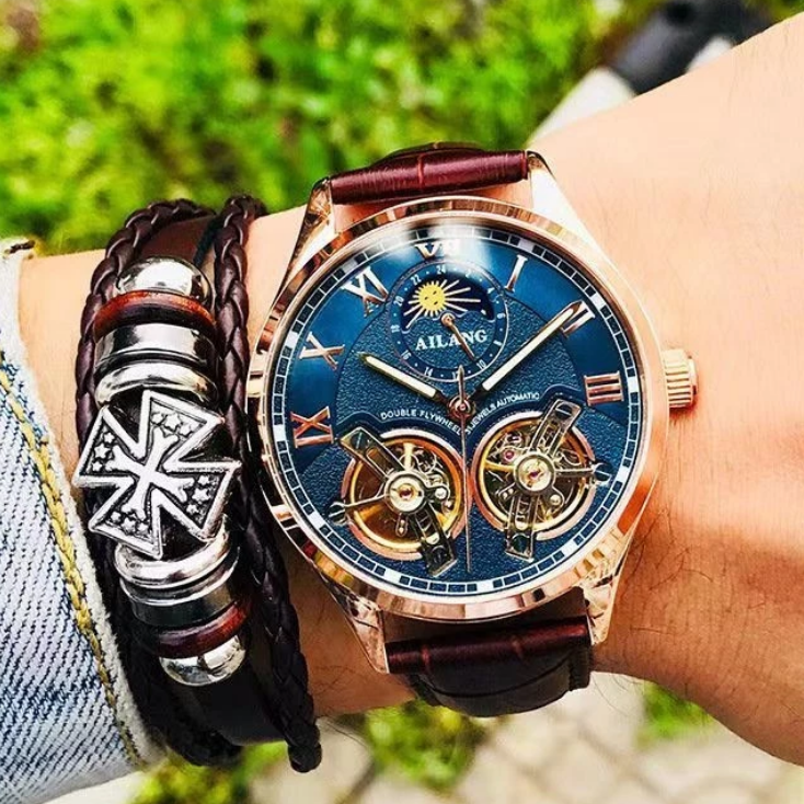 Alexander | Himmlisches Doppeltourbillon-Uhrenstück | 41mm