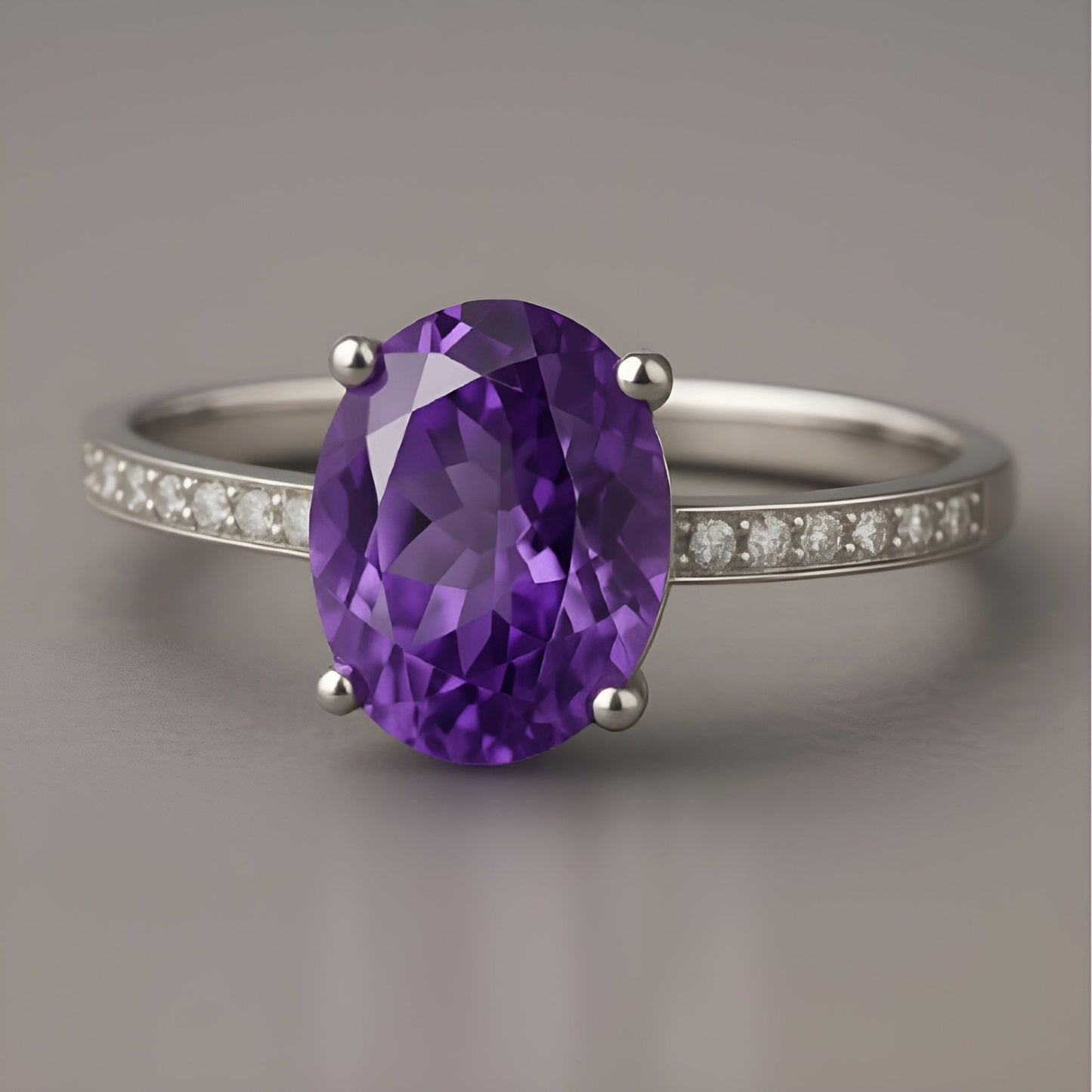 Eva Amethyst Ring