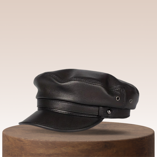 Arthur | Leder Fiddler Cap