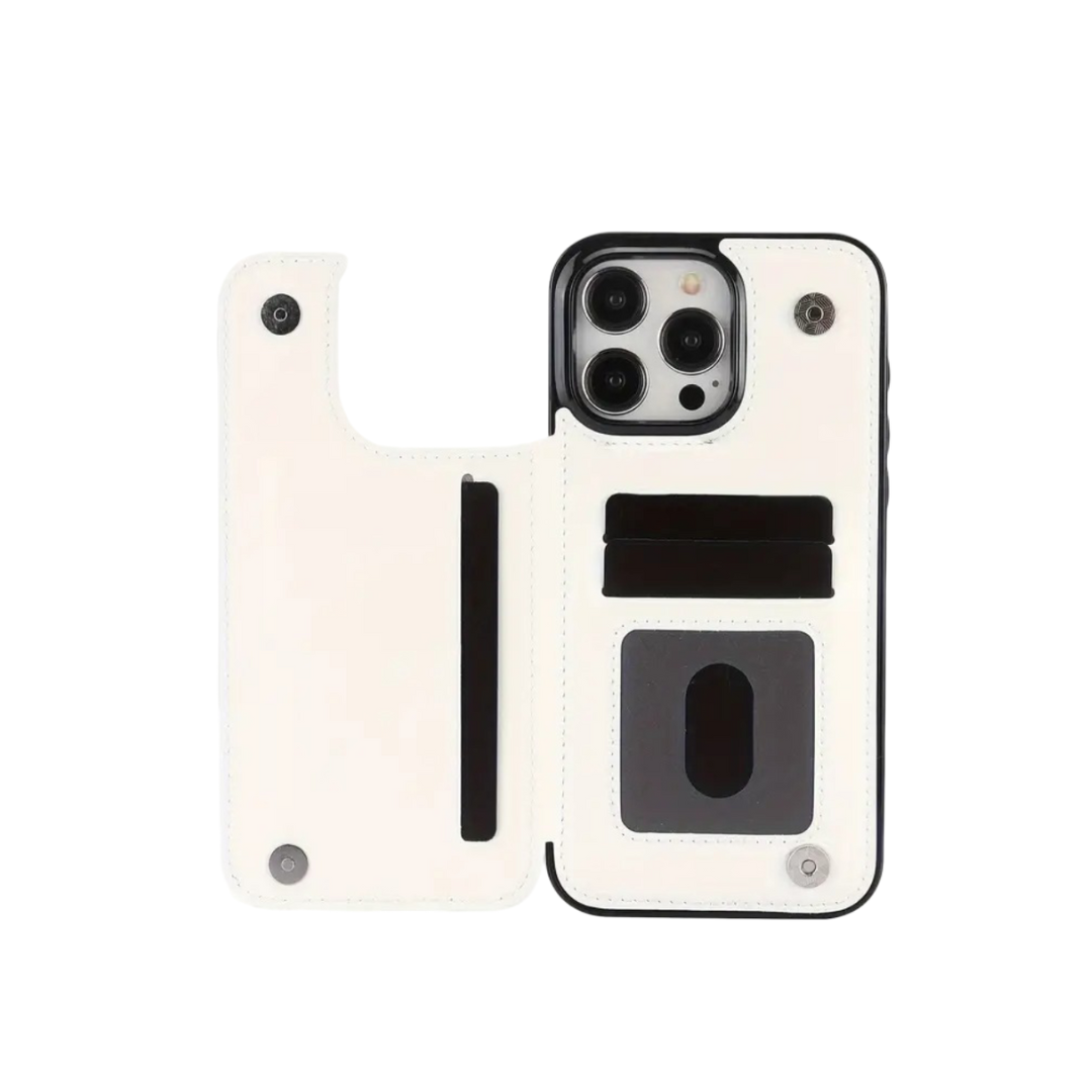 Preston | Magnetische Geldbörse Flip Handyhülle für iPhone