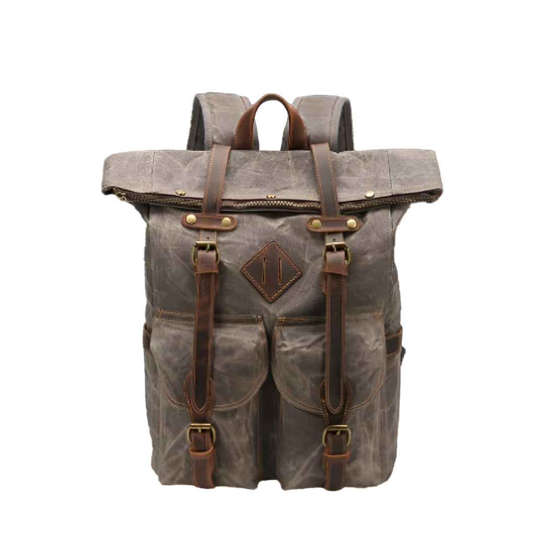 Edriel | Laptop Leder Roll-Top Rucksack