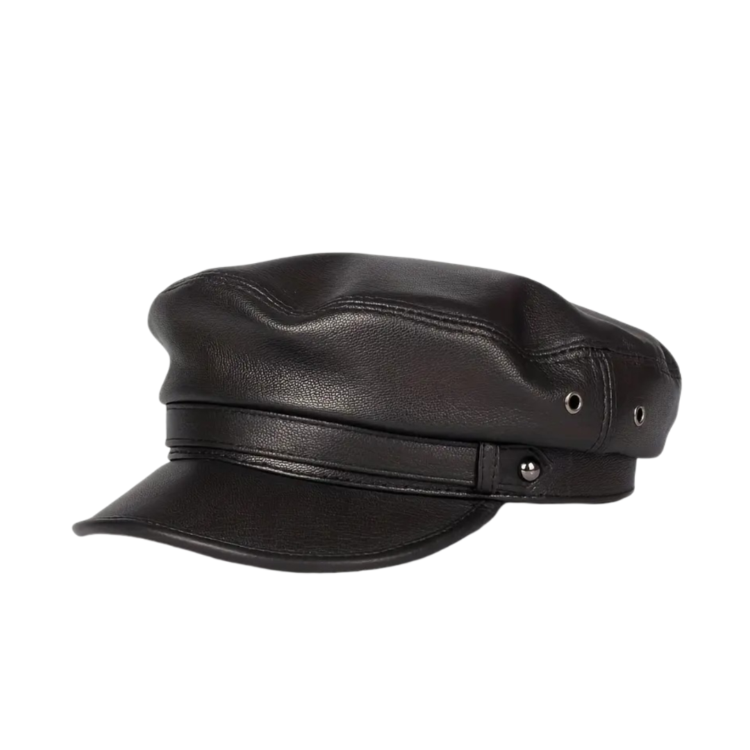 Arthur | Leder Fiddler Cap