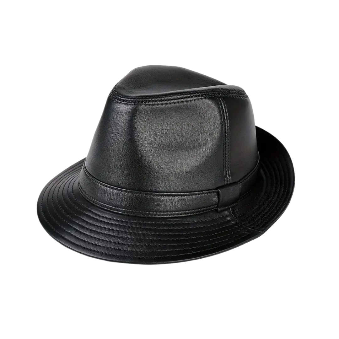 Timothy | Klassischer Leder Fedora Hut