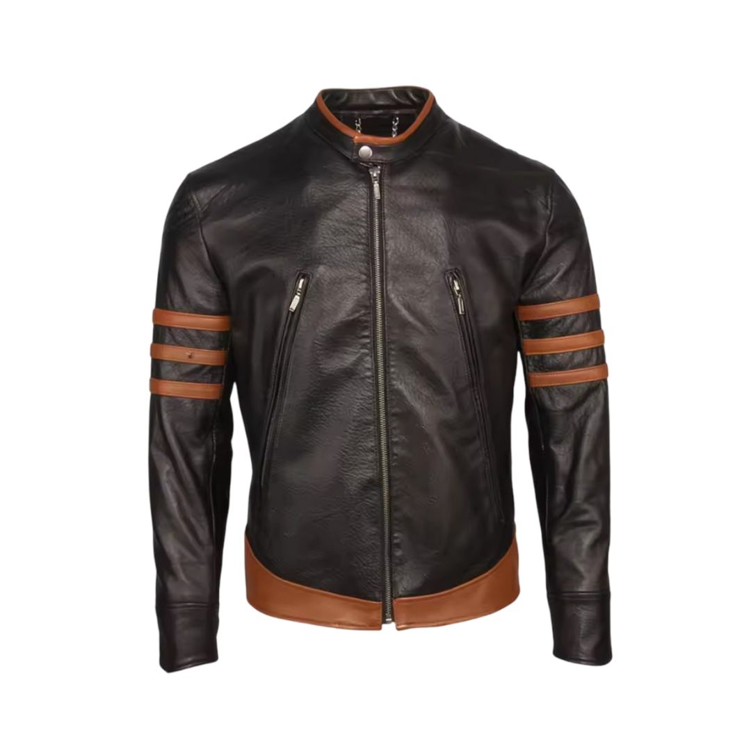Evan | Herren Wolverine Motorrad-Lederjacke