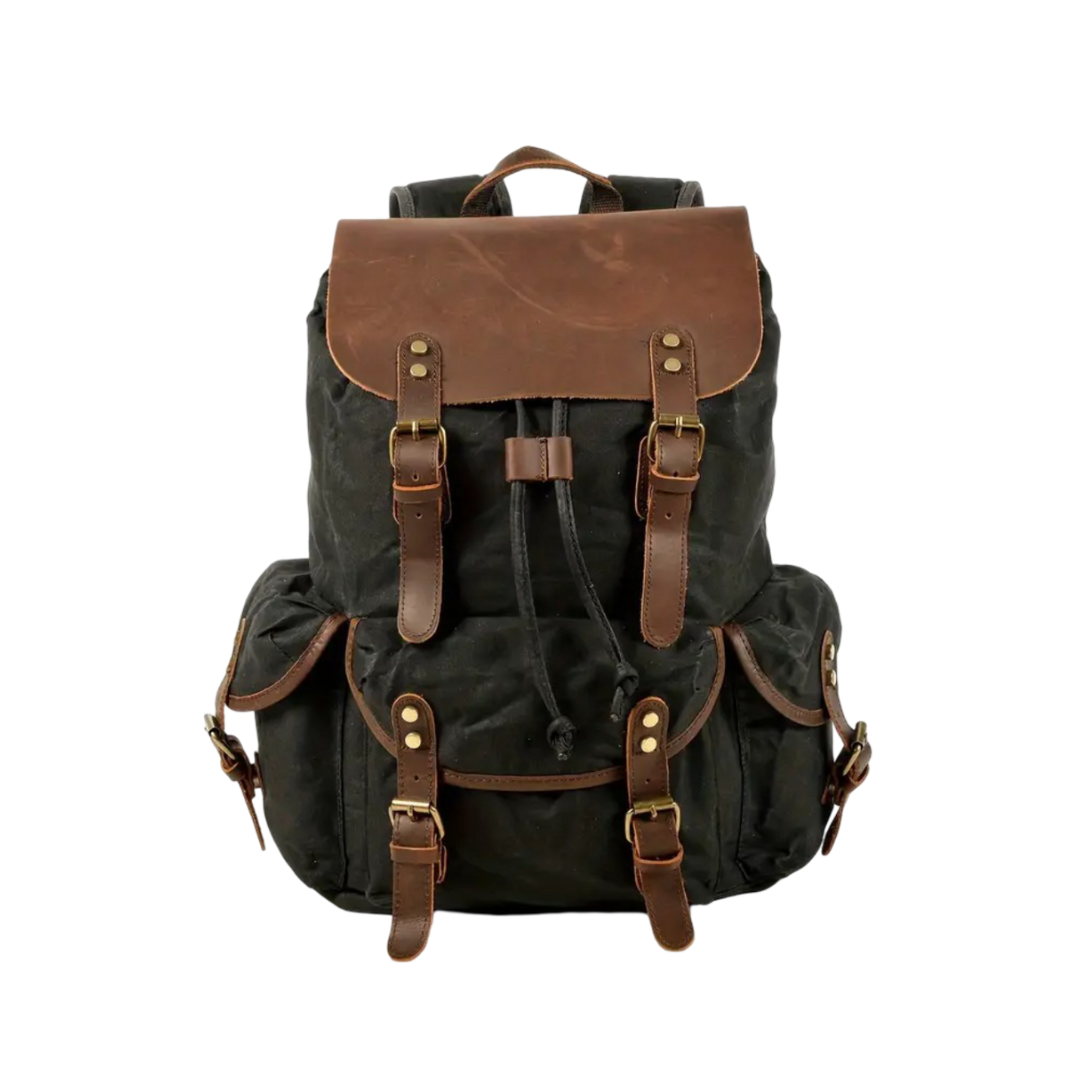 Crosby | Wasserdichter Retro-Canvas-Laptop-Rucksack