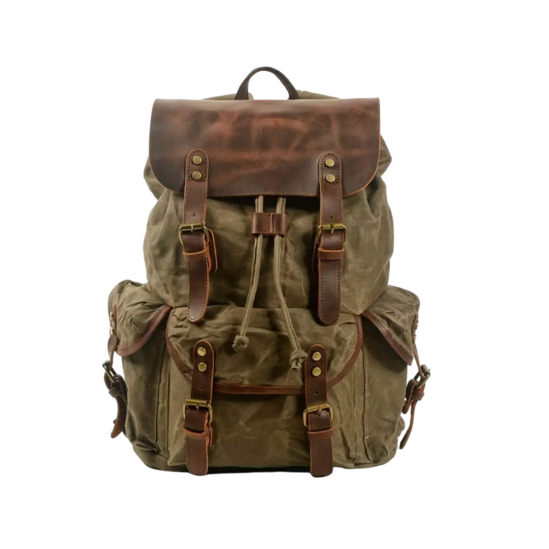 Crosby | Wasserdichter Retro-Canvas-Laptop-Rucksack