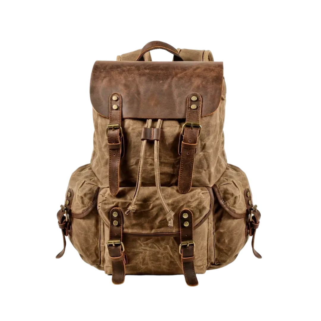 Crosby | Wasserdichter Retro-Canvas-Laptop-Rucksack