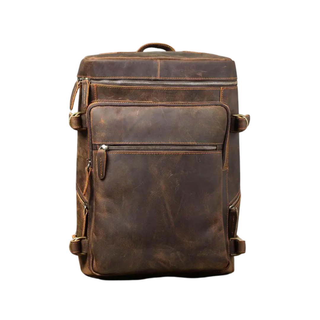 Hawthorne | Vintage-Leder-Laptop-Satteltasche & Reise-Rucksack